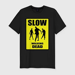 Футболка slim-fit Slow walking dead, цвет: черный