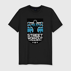 Футболка slim-fit Street WorkOut: Real sport, цвет: черный