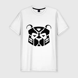 Футболка slim-fit Pandabot, цвет: белый