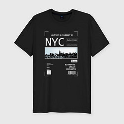 Мужская slim-футболка NYC Style