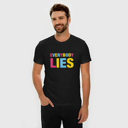 Футболка slim-fit Everybody Lies, цвет: черный — фото 2