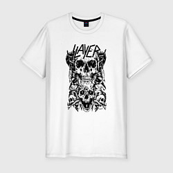 Футболка slim-fit Slayer Skulls, цвет: белый