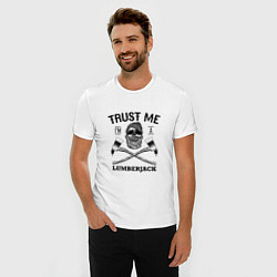 Футболка slim-fit Trust me: Lumerjack, цвет: белый — фото 2