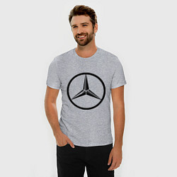 Футболка slim-fit Mercedes-Benz logo, цвет: меланж — фото 2