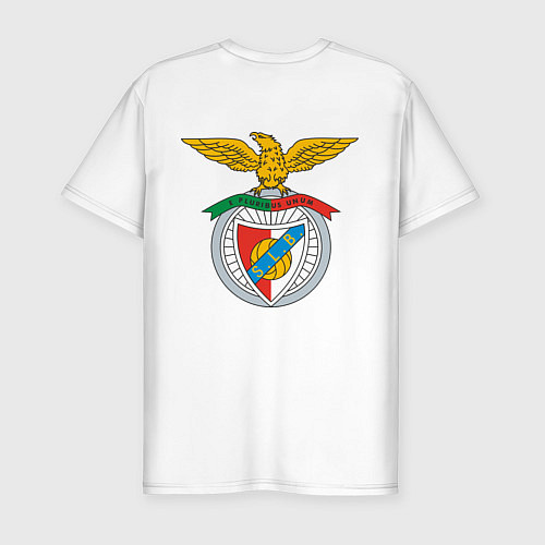 Мужская slim-футболка Benfica FC / Белый – фото 2