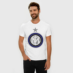 Футболка slim-fit Inter FC, цвет: белый — фото 2