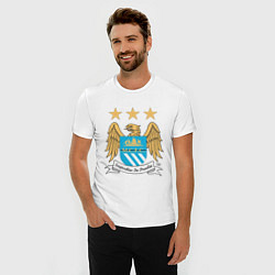 Футболка slim-fit Manchester City FC, цвет: белый — фото 2