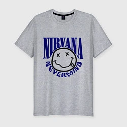 Футболка slim-fit Nevermind Nirvana, цвет: меланж