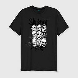 Футболка slim-fit Slipknot Faces, цвет: черный