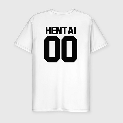 Мужская slim-футболка HENTAI / Белый – фото 2
