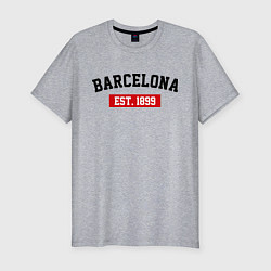 Мужская slim-футболка FC Barcelona Est. 1899