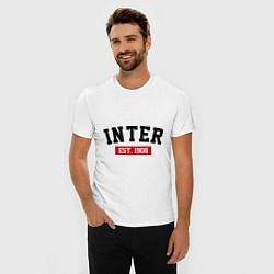 Футболка slim-fit FC Inter Est. 1908, цвет: белый — фото 2