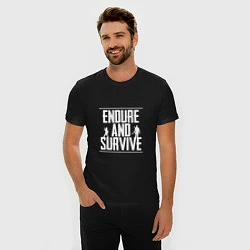 Футболка slim-fit Endure & Survive, цвет: черный — фото 2