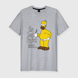 Футболка slim-fit The Last Perfect Man, цвет: меланж