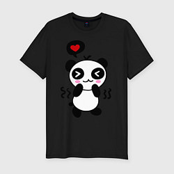 Футболка slim-fit Panda boy, цвет: черный