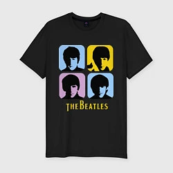 Мужская slim-футболка The Beatles: pop-art