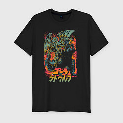 Футболка slim-fit Godzilla: Hell Flame, цвет: черный