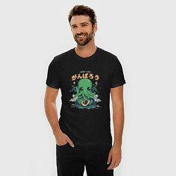 Футболка slim-fit Good Luck Cthulhu, цвет: черный — фото 2