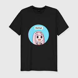 Футболка slim-fit Darling in the FranXX, цвет: черный