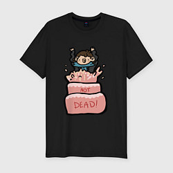 Мужская slim-футболка Sherlock not dead