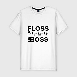 Мужская slim-футболка Floss like a boss