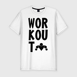 Футболка slim-fit WorkOut: Street Style, цвет: белый