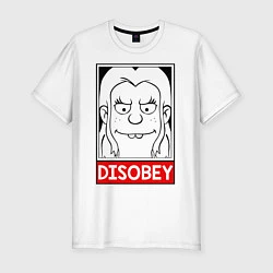 Футболка slim-fit Disenchantment Disobey, цвет: белый