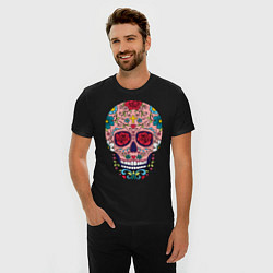 Футболка slim-fit Oldschool skull, цвет: черный — фото 2