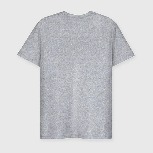 Мужская slim-футболка Еда, сон и Citroen / Меланж – фото 2