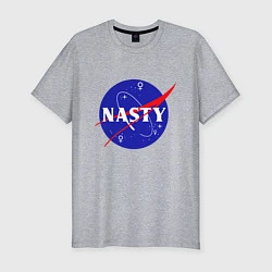 Футболка slim-fit Nasty NASA, цвет: меланж