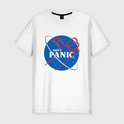 Мужская slim-футболка Не паникуй