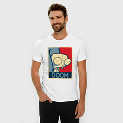 Футболка slim-fit Doom Zim, цвет: белый — фото 2