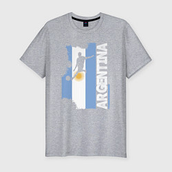 Мужская slim-футболка Argentina Football