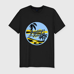 Футболка slim-fit Greetings from Hawaii, цвет: черный