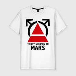 Футболка slim-fit Thirty Seconds To Mars, цвет: белый