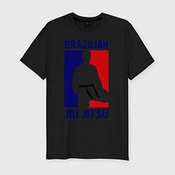 Футболка slim-fit Brazilian Jiu jitsu, цвет: черный