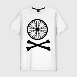 Футболка slim-fit Bicycle, цвет: белый