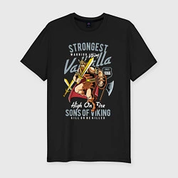 Мужская slim-футболка Strongest Viking
