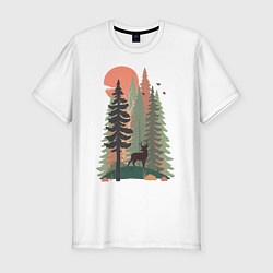 Футболка slim-fit Forest Adventure, цвет: белый