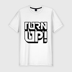 Футболка slim-fit Turn UP!, цвет: белый