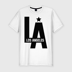 Футболка slim-fit Los Angeles Star, цвет: белый