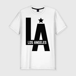 Футболка slim-fit Los Angeles Star, цвет: белый