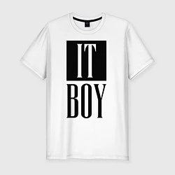 Футболка slim-fit It Boy, цвет: белый