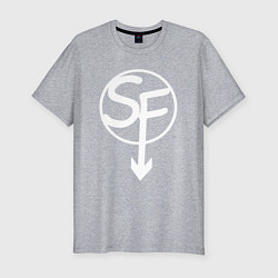 Футболка slim-fit SANITYS FALL, цвет: меланж