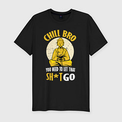 Футболка slim-fit Chill Bro, цвет: черный