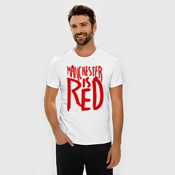 Футболка slim-fit Manchester is Red, цвет: белый — фото 2