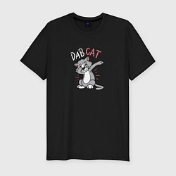 Футболка slim-fit Dab Cat, цвет: черный