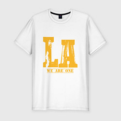 Мужская slim-футболка Lakers: We Are One