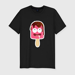 Мужская slim-футболка Веселое мороженое