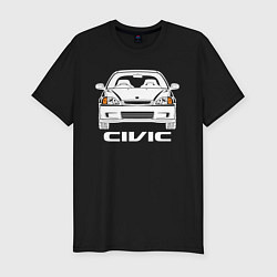 Футболка slim-fit Honda Civic EK 6, цвет: черный